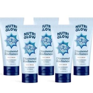 Nutriglow Set of 5 Diamond Radiance Face Wash|Dead Skin Elimination & Skin Purifying|65ml each