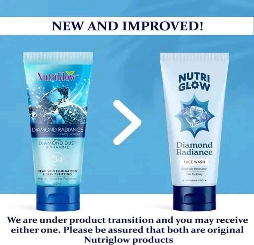 Nutriglow Set of 5 Diamond Radiance Face Wash|Dead Skin Elimination & Skin Purifying|65ml each - Image 2