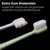 MAPPERZ Extra Soft Toothbrush For Sensitive Gums, Nano Ultra Soft Toothbrush for Extra Protection Gum Care for Kids & Adults Random Color - Pack Of 10 - Image 2