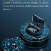 M10 Wireless Earbuds Bluetooth 5.1 TWS 2200mAh Power Bank Charging Box in Ear Earphones True Stereo Sports Headphones Waterproof/Sweatproof Headsets Microphone Airdots Premium Deep Bass - Image 4