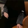 HBA NEW ARRIVAL TRENDING PARTY WEAR HIGH QUALITY ROUND NECK SLEEVES REMBO DIAMOND STONE WORK BURQA ABAYA HIJAB BUTTERFLY HANDWORK FARASHA JACKET EMBROIDERY ALL WORK BURQA ABAYA BURKHA - Image 4