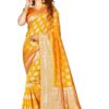 Tradional Partywear Banarasi Silk Saree with Blouse - Image 2