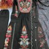 Heavy Faux Georgette With Heavy Embroidery Work With Riyal Miroor Hand Work - Image 7