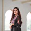 Heavy Faux Georgette With Heavy Embroidery Work With Riyal Miroor Hand Work - Image 4