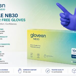 Gloveon Nitrile NB30 Powder Free Gloves (Pack of 100)