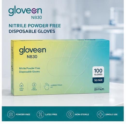 Gloveon Nitrile NB30 Powder Free Gloves (Pack of 100) - Image 11